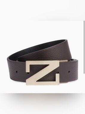 EUC! Zegna Grained Leather Reversible